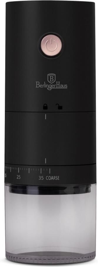 BerlingerHaus Oplaadbare koffiemolen uit de Black Rose-collectie