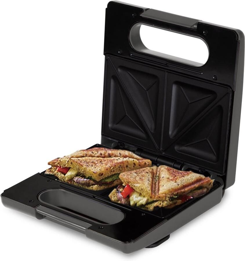 BerlingerHaus Tosti-ijzer 3-in-1 Mat Antraciet Uitneembare Platen Wafel & Grill 780W - Foto 4