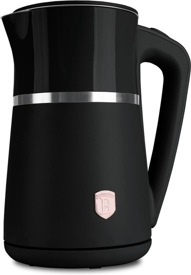 BerlingerHaus Waterkoker met dubbele wand 1 7 L Black Rose Collection