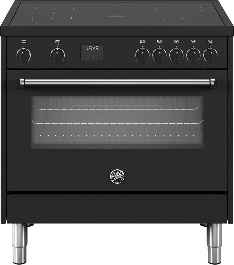 Bertazzoni La Germania Bertazzoni MPL95I1ENNC Inductie fornuis 90cm 5 kookzones Mat Zwart