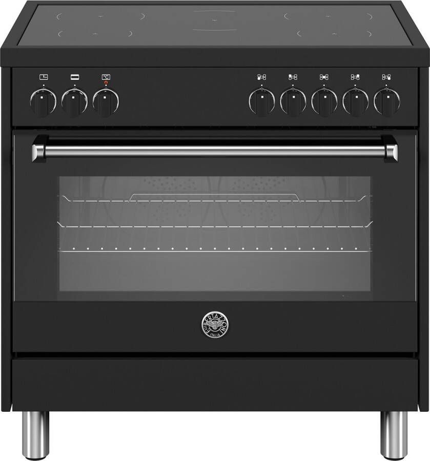 Bertazzoni La Germania Bertazzoni MPL95I1ENNP inductie fornuis 90 cm 5 jaar garantie zwart