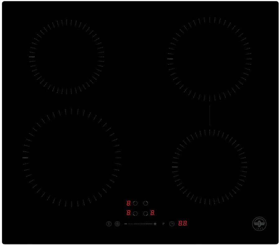 Bertazzoni La Germania PLG64I1B26NV kookplaat Zwart Ingebouwd 60 cm Inductiekookplaat zones 4 zone(s)
