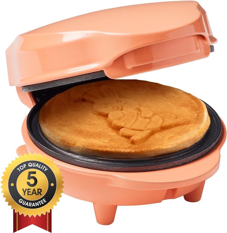 Bestron Wafelijzer AMW500PEB 550W Mini wafel Paashaas vorm Oranje 5 jaar garantie - Foto 2