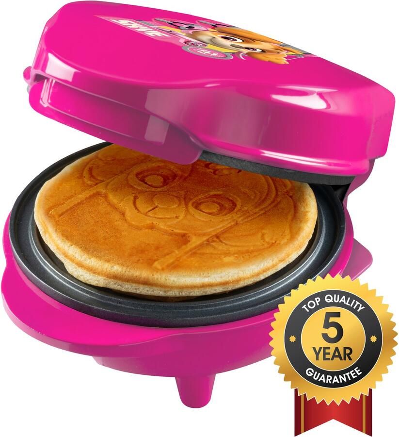 Bestron Wafelijzer APP500SHP 550W Paw Patrol mini wafel Skye Roze 5 jaar garantie