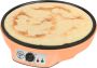 Bestron Crepe Maker voor crêpes met Ø 30cm pannenkoekenmaker incl. deegverdeler & crêpeskeerder met antiaanbaklaag & indicatielampje 1000 Watt Oranje - Thumbnail 2