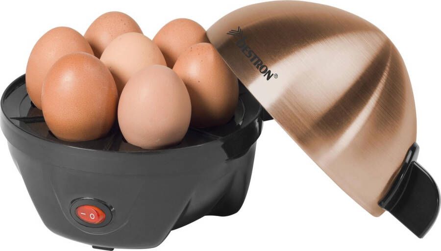 Bestron Eierkoker voor 7 eieren incl. watermaatbeker 3 hardheidsgraden 350 watt koper - Foto 2