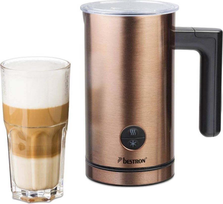 Bestron electrische Melkopschuimer met 360° basis & tot 300ml capaciteit 550W AMK1000CO kleur: - Foto 2