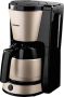 Bestron Koffiezetapparaat voor filterkoffie Filterkoffiemachine met thermokan voor 8 kopjes inclusief permanent filter & automatische uitschakeling 900W Lichtbeige - Thumbnail 2
