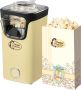 Bestron Popcornmaker Turbo-Popcorn in minder 2 minuten Popcornmachine met heteluchttechnologie inclusief 10x popcornzakken & geïntegreerde maatbeker Sweet Dreams Collectie Geel - Thumbnail 2