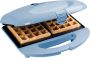 Bestron Wafelijzer voor 2 Brusselse wafels Wafelmaker met antianbaklaag & indicatielampje Sweet Dreams Collection 700W Blauw - Thumbnail 2