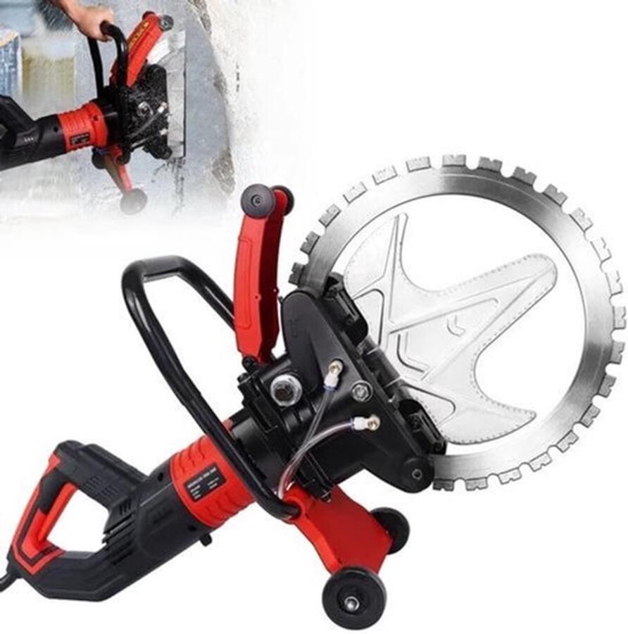 Betonringzaag Elektrisch 6000 W Watergekoeld 29 cm Zaagdiepte Titaanlegering Zaagblad Voor Metselwerk En Steen