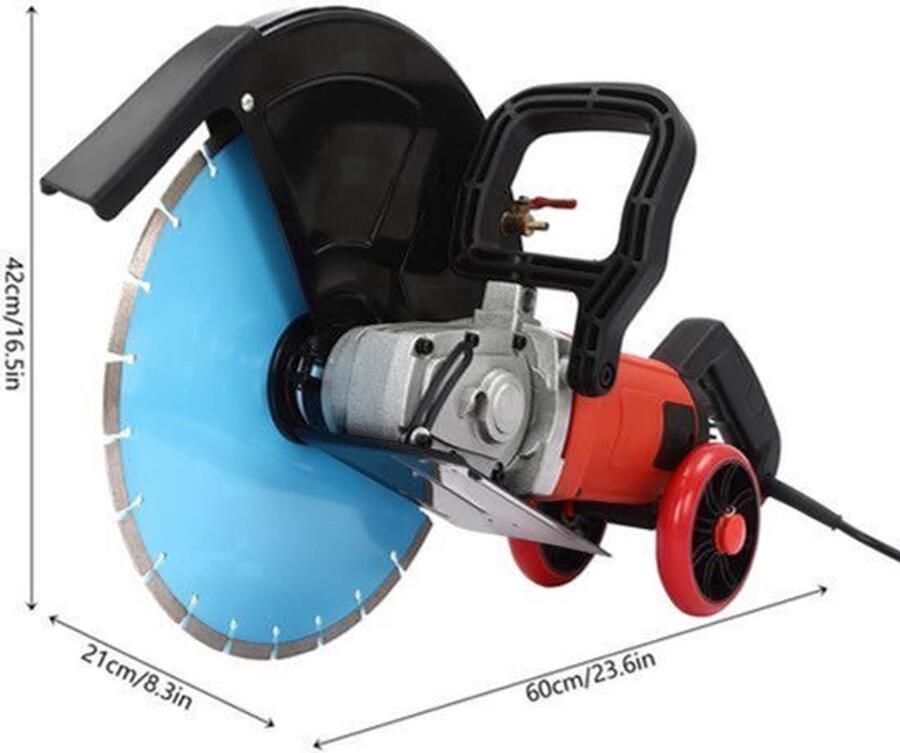Betonzaag Elektrisch 3500 W Vermogen 14 Inch Diameter Aluminium En Koolstofstaal Voor Metalen En Beton Snijden