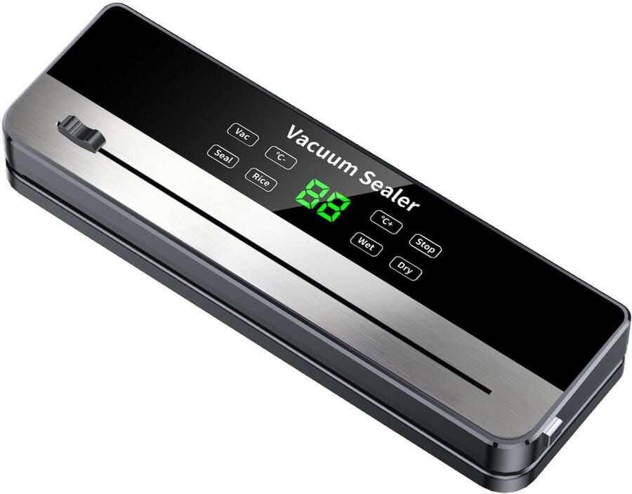 Beyahl Vacuümmachine 6-in-1 Versie 2 – Vacumeerapparaat voor Nat en Droog Voedsel – Met Ingebouwde Snijder en 10 Vacuümzakken – Compact en Gebruiksvriendelijk