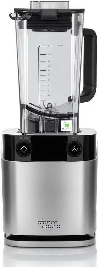 Bianco di Puro VOLTO N Mat Zilver Power Blender – 1.400W 2 pk AC-motor 8 Programma s + 10 Snelheden 1 5L CUBE+ Blenderkan Met Temperatuursensor - Foto 1