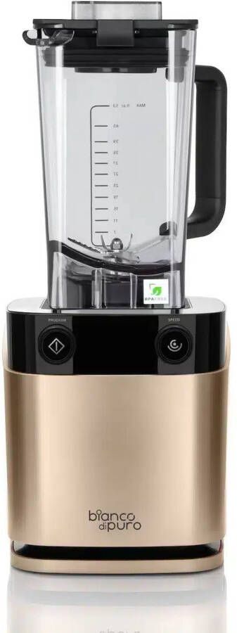 Bianco di Puro VOLTO N Champagnegoud Power Blender – 1.400W 2 pk AC-motor 8 Programma s + 10 Snelheden 1 5L CUBE+ Blenderkan Met Temperatuursensor
