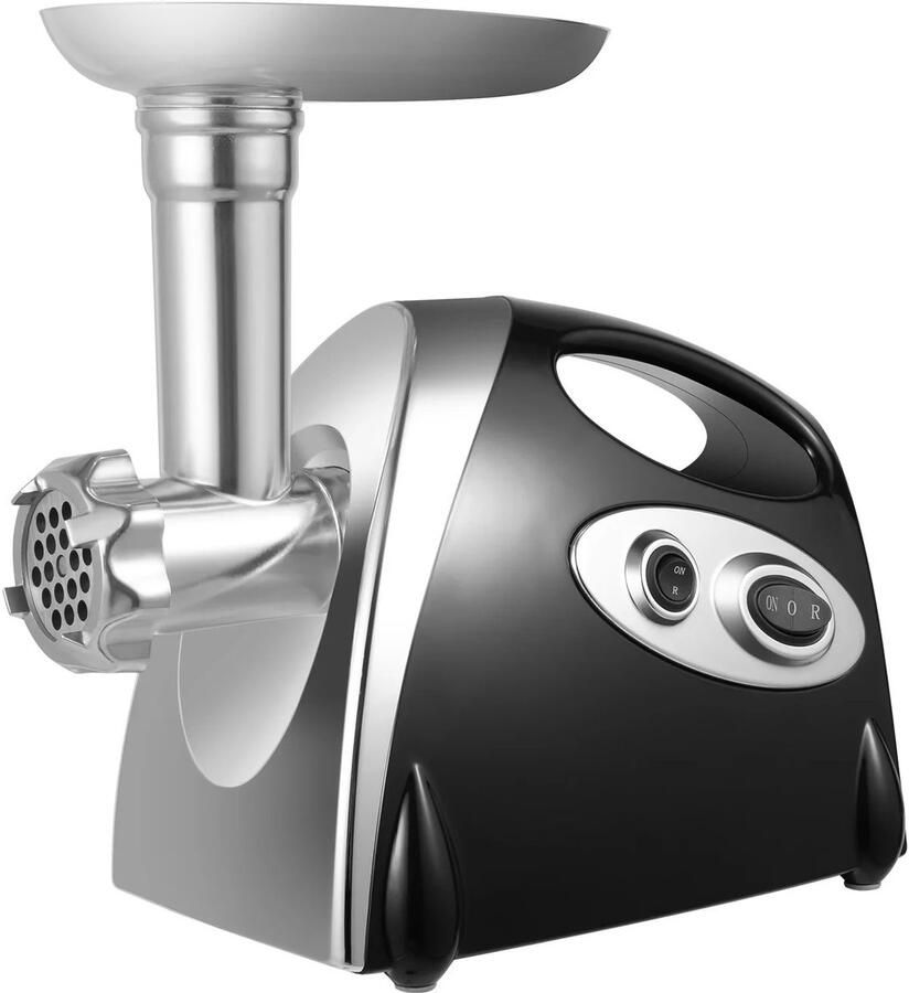 Bibeenah Vleesmolen – Multifunctionele Elektrische Vleesmaler 800W – RVS Messen – Gehaktmolen voor Keuken – Pastavuller & Worstmaker – Zwart