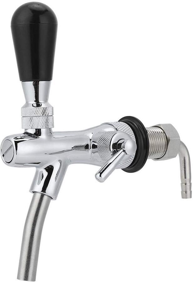 Bierkraan Verstelbaar G5 8in Draad Messing Roestvrij Staal Inclusief 9 Accessoires Voor Thuisbar Geschikt voor Bierfusten Bierdispenser