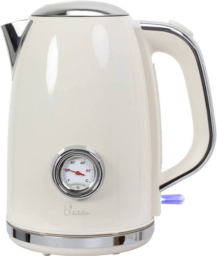 BiKitchen nostalgia 170 Waterkoker Aantal Volume: 1.7 l Crèmewit (glanzend)