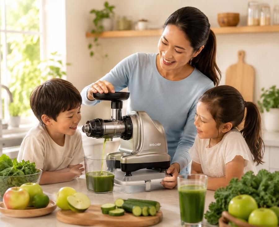 BioChef Cold Press Juicer Cold Juicer Cold Press Juicers Fruitspers Juicer voor Groenten en Fruit Axis Zilver 150W