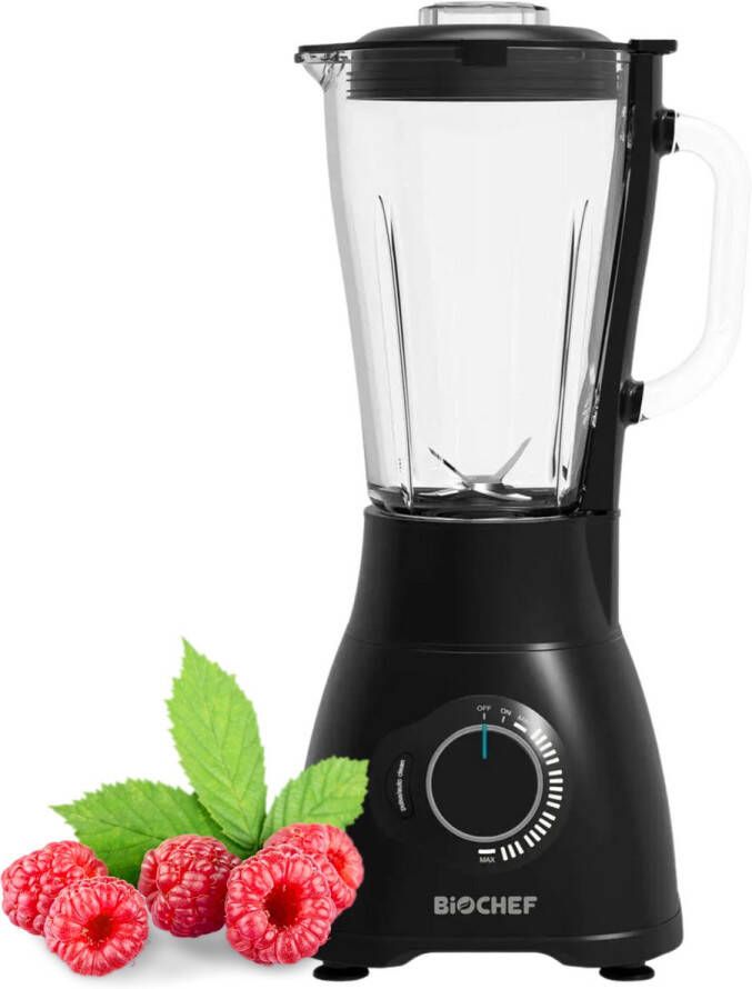 BioChef Blender Smoothie Maker Blender Smoothie Food Processor Smoothie Blender Fruitmixer Smoothiemaker Galaxy Zwart 1200W