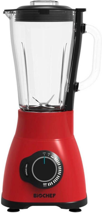BioChef Blender Smoothie Maker Blender Smoothie Food Processor Smoothie Blender Fruitmixer Smoothiemaker Galaxy Rood 1200W