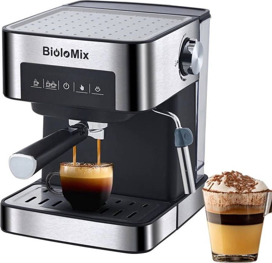 BioloMix 20 Bar Machines À Cafe Italiaanse Espresso Koffiezetapparaat Met Melkopschuimer Wand Mousseur De Lait Voor Cappuccino latte