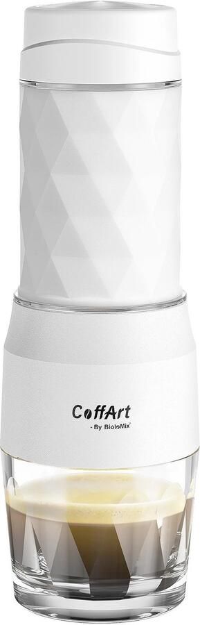 BioloMix Sensova Espressomachine Draagbaar Draagbare Koffiemachine en Espresso Apparaat voor Reizen Kamperen en Thuisgebruik Compact Handmatig Koffiezetapparaat Zonder Stroom