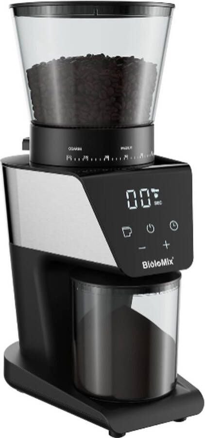 BioloMix Elektrische Koffie Molen Automatische braammolen met 30 tandwielen voor espresso-Amerikaanse koffie Pour Over Visual Bean Storage 220V