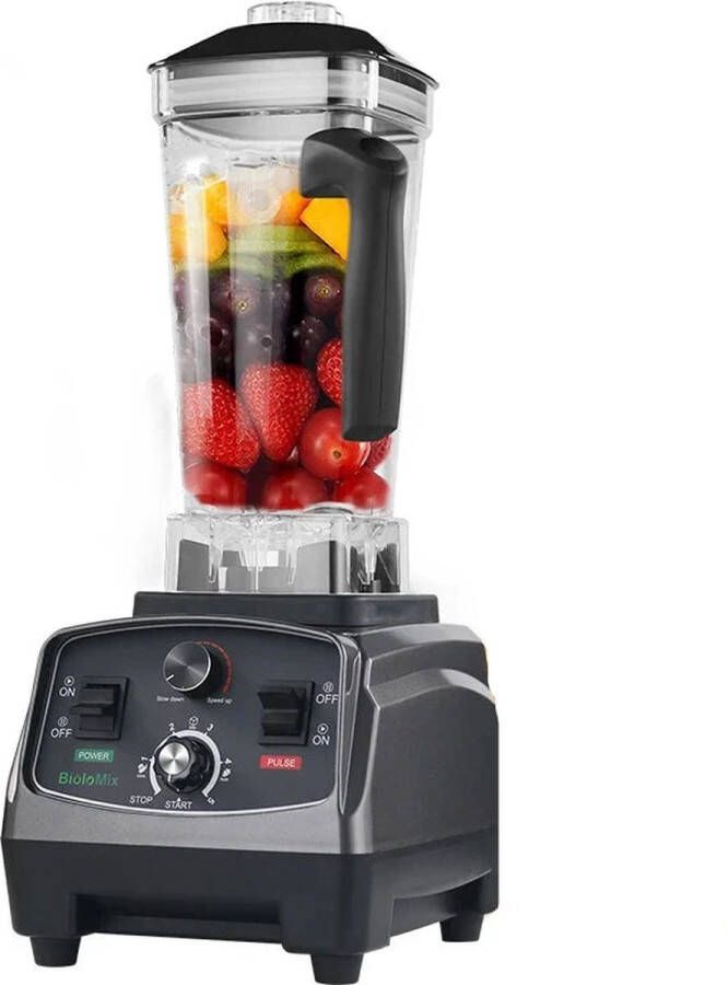 BioloMix Multifunctionele Keukenmachine 36000rpm 240V 2200W 3HP Draagbare Juicer Blender Persoonlijke Smoothie Mixer Voedsel Chopper En Droge Molen ABS Titaangrijs - Foto 2