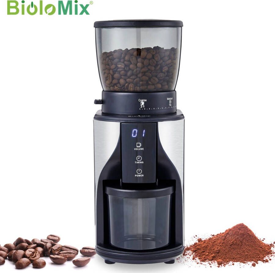 Biolomix X-Qlusive Elektrische Koffie Molen Automatische Koffiebonen Vermalen Koffiebonen Machine BioloMix Verse Koffie