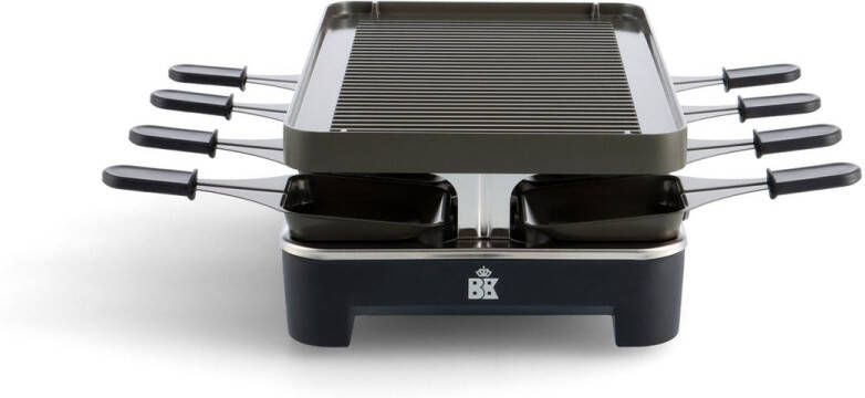 BK Connect Gourmetstel gourmet & pannenkoeken afneembare en omdraaibare plaat 8 personen -PFAS-vrij