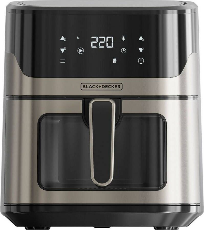 BLACK+DECKER Black & Decker BXAF6500E Enkel 6 5 l Vrijstaand 1600 W Friteuse met weinig vet Zwart Grijs - Foto 5