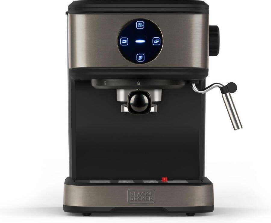 BLACK+DECKER Superautomatisch koffiezetapparaat Black & Decker BXCO850E Zwart Zilverkleurig 850 W 20 bar 1 2 L 2 Koppar - Foto 2