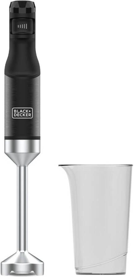 BLACK+DECKER Black & Decker BXHB1501E Staafmixer 1500 W Zwart Roestvrijstaal