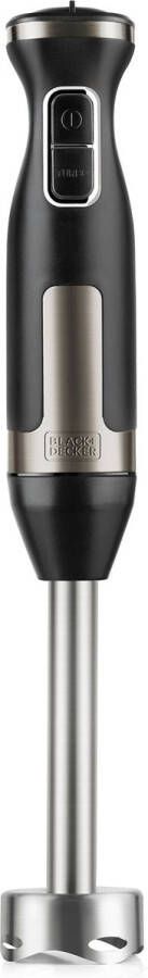 BLACK+DECKER Black & Decker BXHBA1500E blender + staafmixer 1500 W Zwart Roestvrijstaal RVS - Foto 1