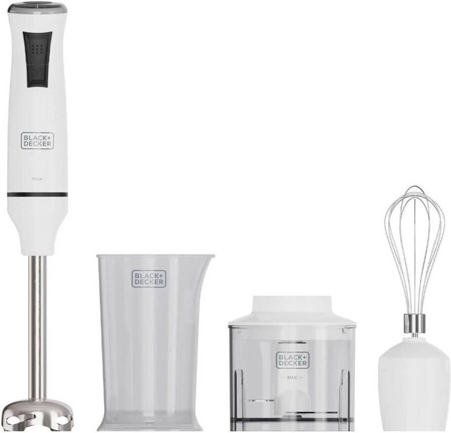 BLACK+DECKER Black & Decker BXHBA750E Staafmixer 750 W Wit