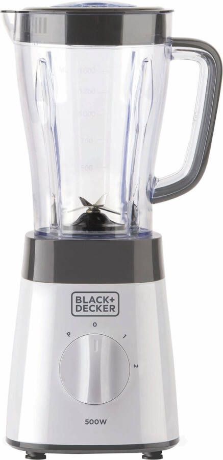 BLACK+DECKER Black & Decker BXJB500E blender 1 5 l Blender voor op aanrecht 500 W Wit