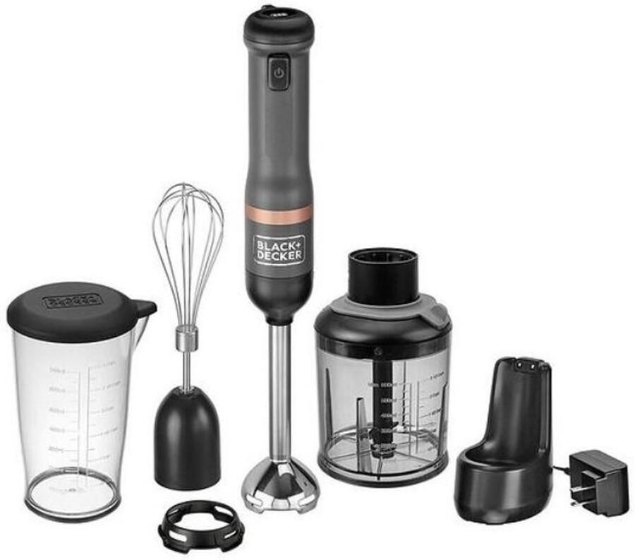 BLACK+DECKER Black&Decker KitchenWand Draadloze Accu Staafmixer – ‎BCKM1013KG-QW