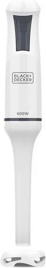 BLACK+DECKER Black & Decker Staafmixer Vermogen 600 Watt 1 Snelheid in staal en wit glas BXHB600E - Foto 1