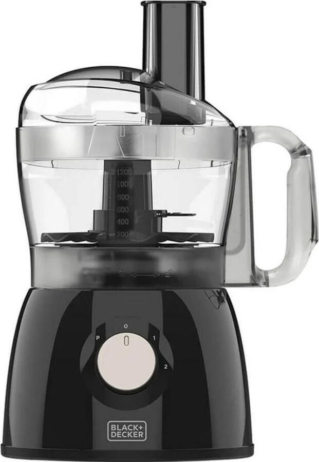 BLACK+DECKER Voedselverwerker Black & Decker BXFPA600E Zwart 600 W 1 2 L