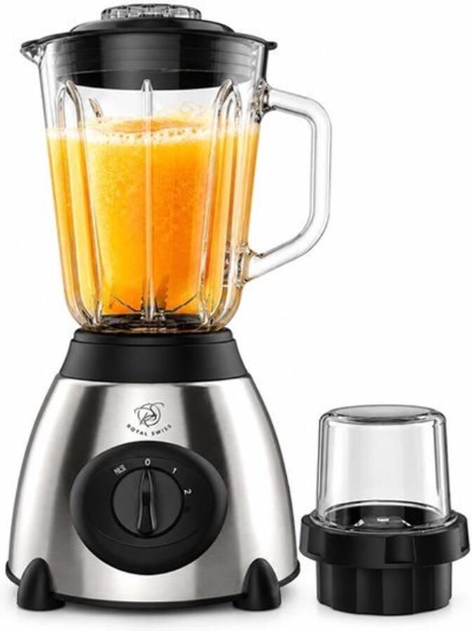 Blender Mengkraan van roestvrij staal + glas 1000 W 3 Standen Anti-Slip 230V 50Hz