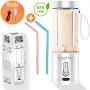 BlendStorm Draagbare Blender Draadloze Blender Draadloos Blenders Blender To Go 6 Mesjes Mini Blender Smoothie Maker Juicer Keukenmachine USB Oplaadbaar 500 ml Wit - Thumbnail 2