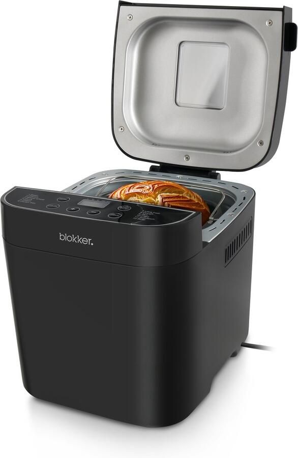 Blokker Broodbakmachine 900 gram 12 Programma's inclusief Glutenvrij 550W Zwart - Foto 2