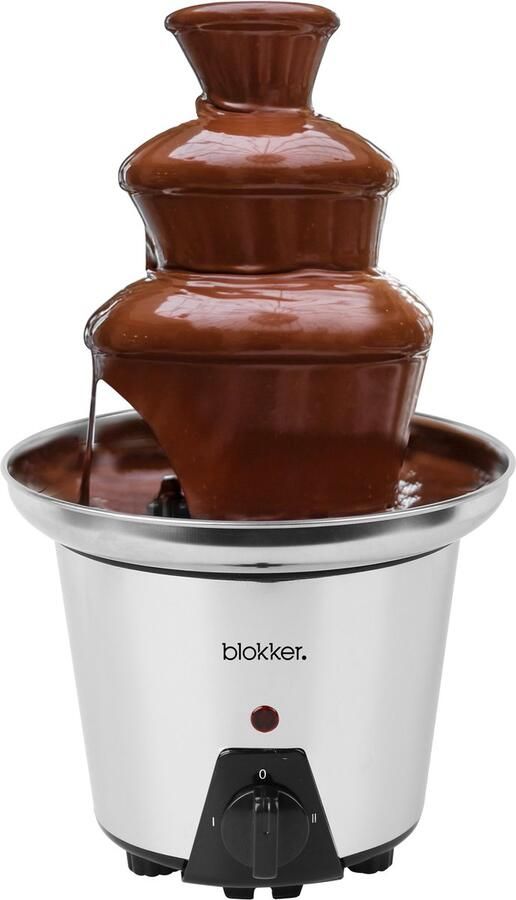 Blokker Chocoladefontein 400ml 3 Laags Indicatielampje Smeltfunctie 90W RVS CF-126770.2