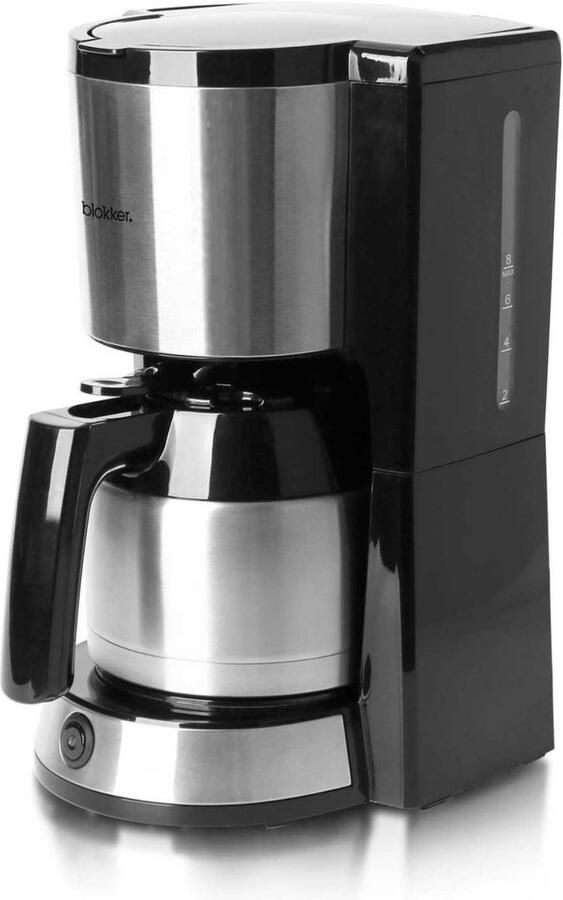 Blokker Koffiezetapparaat met Thermoskan Filterkoffiemachine inclusief Thermoskan Koffiezetmachine Koffieapparaat Koffie Maker Filterkoffiezetapparaat 1 Liter 1000 W