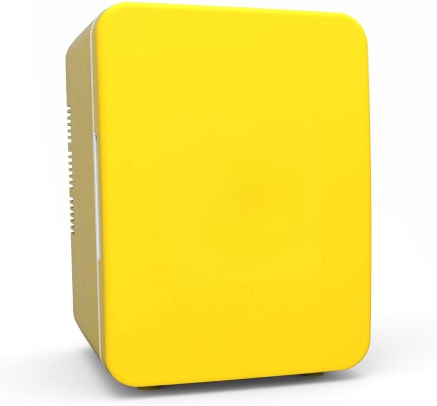 Blossom Mini koelkast 4L Minibar Voor eten & drinken Skincare & make-up fridge olledig stil 22dB USB Auto koelkast Geel
