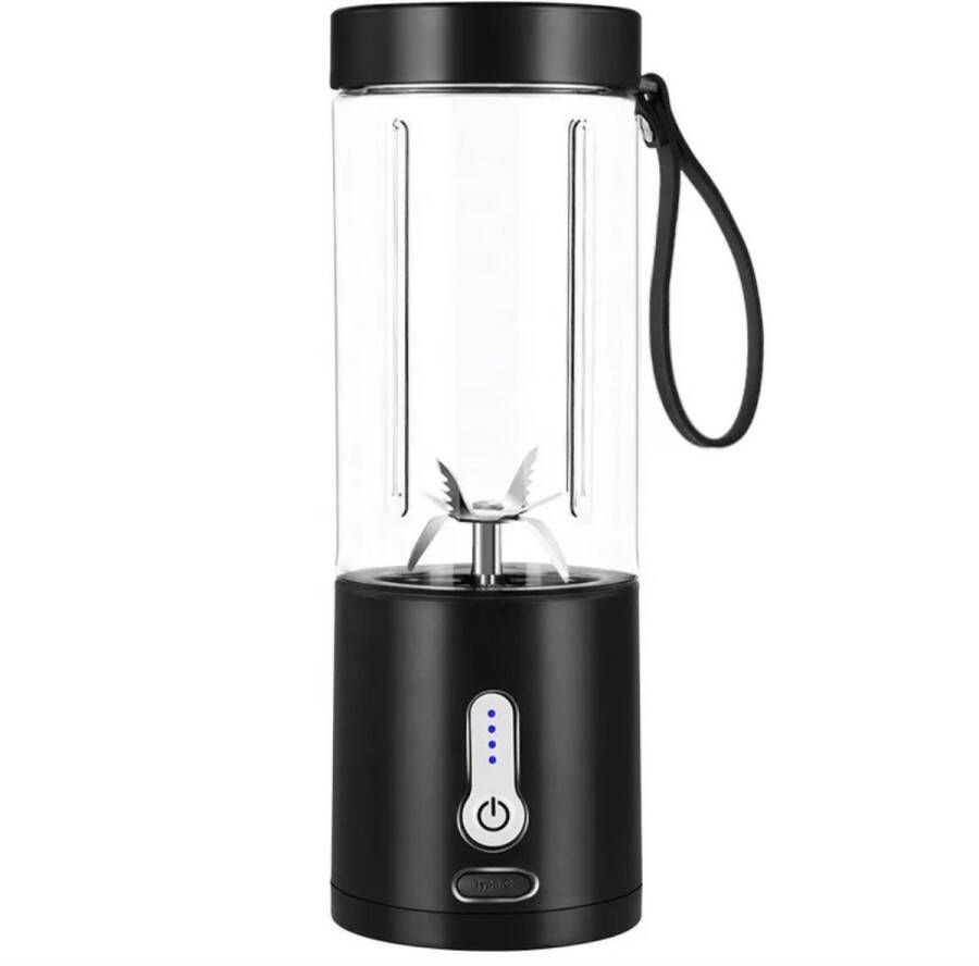 Under Construction Athletics Draagbare Blender Draadloze Blender Draadloos Blenders Blender To Go 6 Mesjes Mini Blender Smoothie Maker Juicer Keukenmachine USB Oplaadbaar 530 ml USB-C Zwart