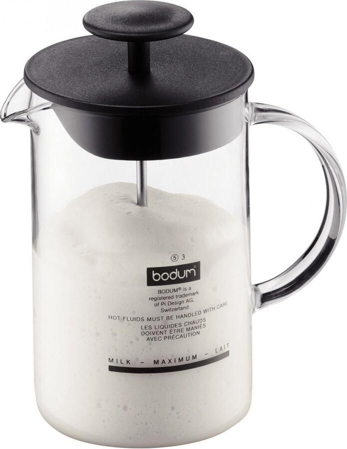 Bodum LATTEO Melkopschuimer met Glazen Handgreep 0.25 l