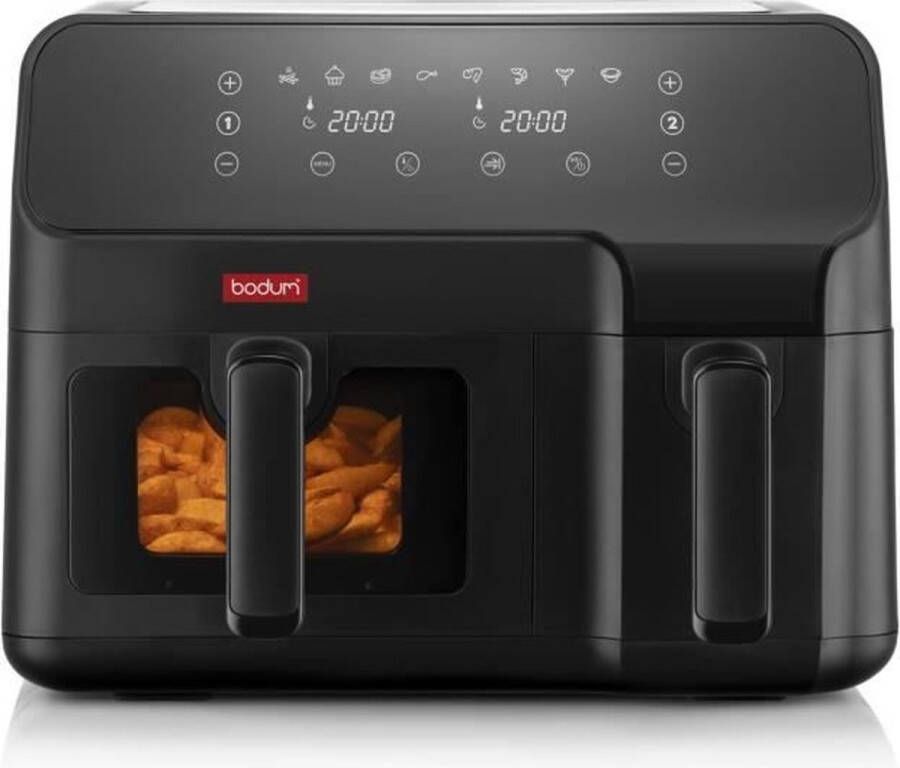 Bodum Olievrije friteuse Dubbel compartiment 3 2L en 5 1L 2700 W Zwart