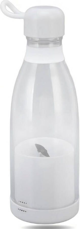 BOG 300Ml Draagbare Blender Persoonlijke Grootte Blender Drinken Mini Blender Elektrisch Mini Draagbaar USB Oplaadbaar Slimme Bescherming Individueel Food Grade PP Cup Blender Wit Voor Shakes Smoothies